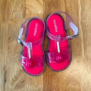 Mini Melissa size 8 (toddler) lollipop sandals. NWOT